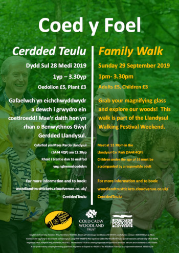 Coed y Foel family walk poster