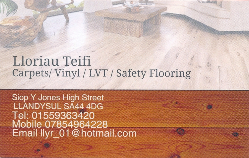 Lloriau Teifi - carpets; vinyl; LVT; safety flooring